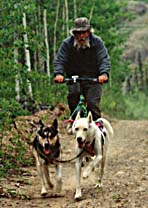 Tonya/Lleo bike training photo